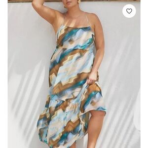 Eloquii Multicolor Maxi Dress